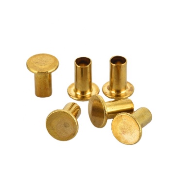 Wholesale Various Shapes Brass Rivets: Round Head, Flat Head, Hollow Tubular, Semi-Tubular