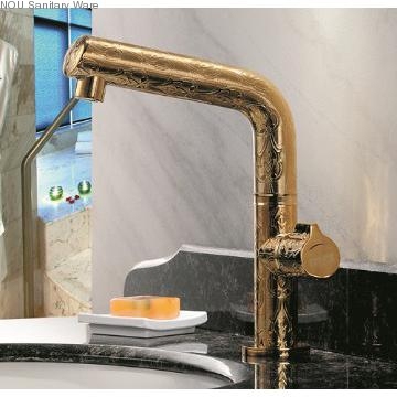Brass single lever sink Antique faucet