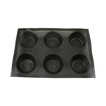 Bröd Burger 6 Bun Silicone Bakeware Pan Forms