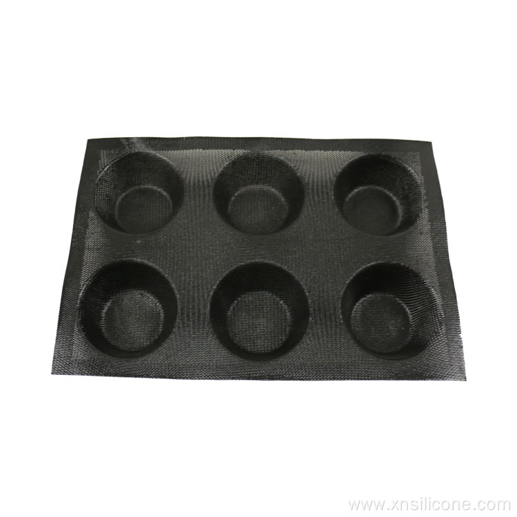 Bread Burger 6 bun Silicone Bakeware Pan Molds