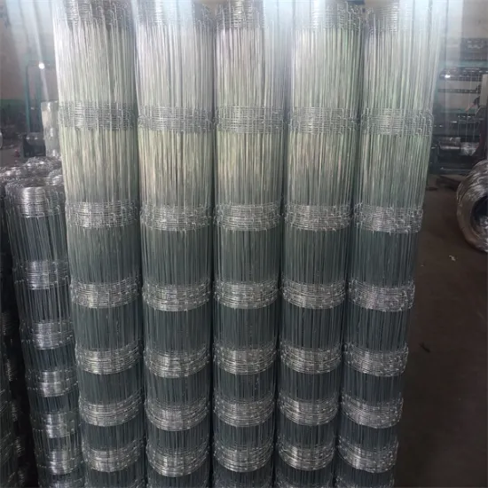 high quality galvanized farm fence animal farm steel wire mesh hinge joint fence wire mesh for livestock