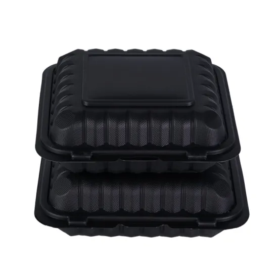 Biodegradable Microwave Clamshell Lunch Box for Meal Prep