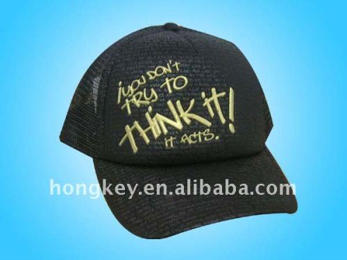 trucker hats with yellow customer's logo