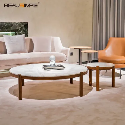 Gustav Series Premium Coffee Table with Marble Top