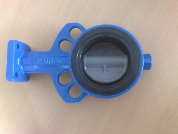 Cast Iron Body, Gear Operated / Handle Stainless Steel Butterfly Valves With Coated Nylon