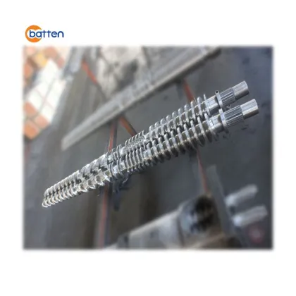 KMD 60 kk conical twin extruder KraussMaffei screw and barrel for plastic extruder machine