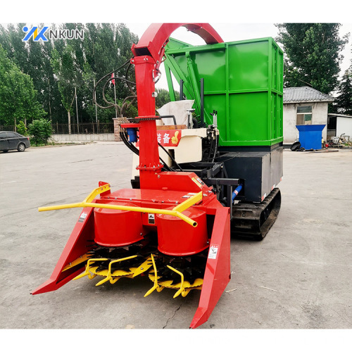 60 HP Double Row Diesel-Powered Crawler Silage Harvester for Tractor