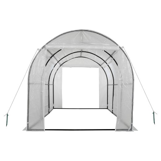 High Tunnel Galvanized Steel Frame Garden Greenhouse