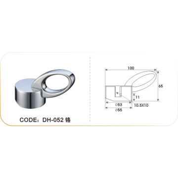 Round Cap Ellipital Empty Holder Brass Bathroom Fixtures