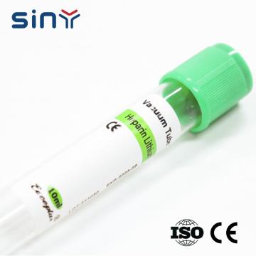 Tubo de heparina de lítio de 10 ml para coleta de sangue