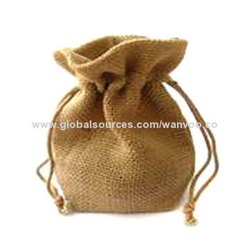 Jute bag, suitable for gift packing, customized designs are welcome