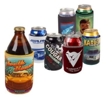 Custom Printed Promotional Drink Sleeve - Neoprene Bottle Can Cooler