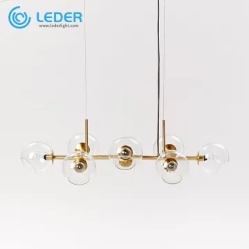 LEDER Glass Flush Mount Chandelier