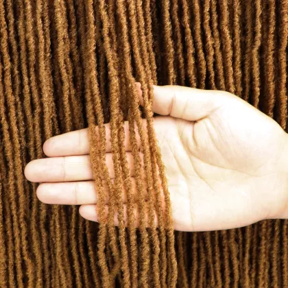 Soft Sister Faux locs Crochet Hair Extension Synthetic Goddess Locs Crochet Hair Micro Sister Straight Braids African Dreadlocks
