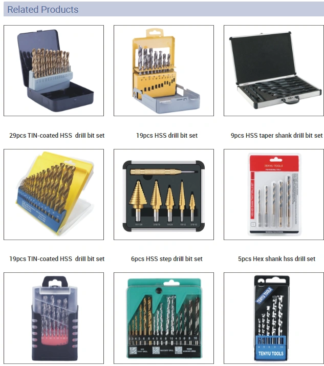 5pcs Bit de perceuse de contre-contre-lieux.