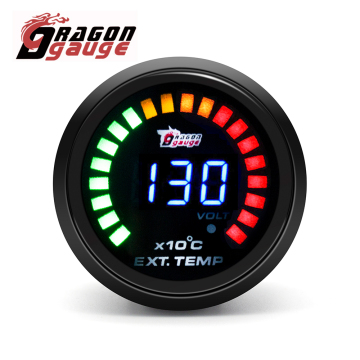 52mm Universal Digital LED Tube Dual View EGT Meter for Exhaust Temperature Measurement