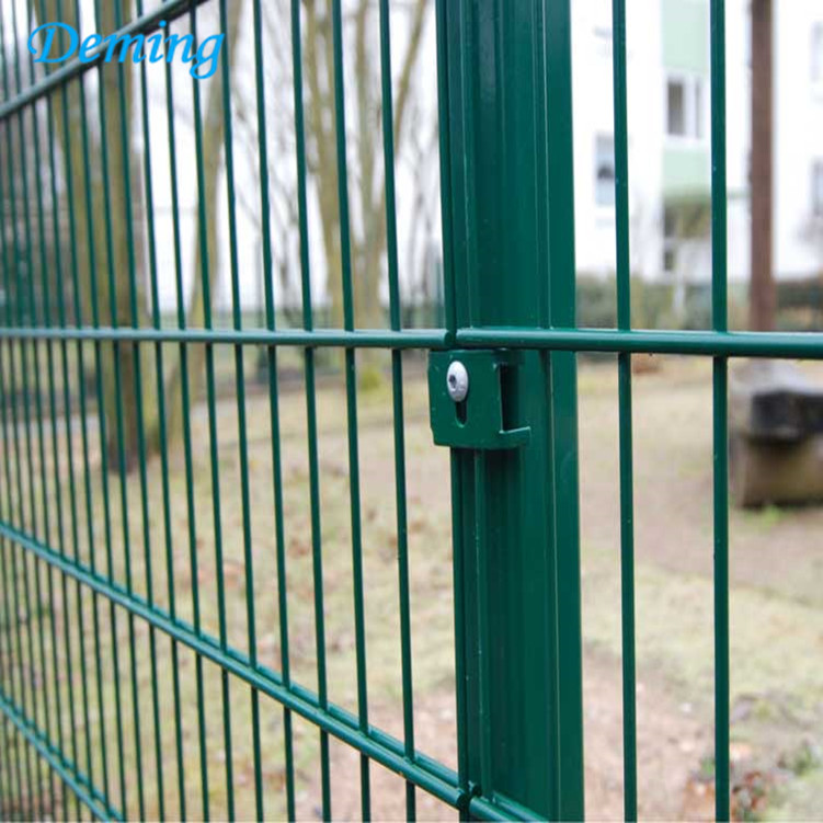 Powder Coated Double Wire Mesh  Fence