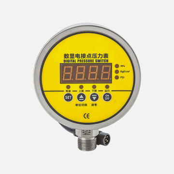 RS485 Output Remote Transmission Digital Display Electric-Contact Pressure Gauge with Data Logger