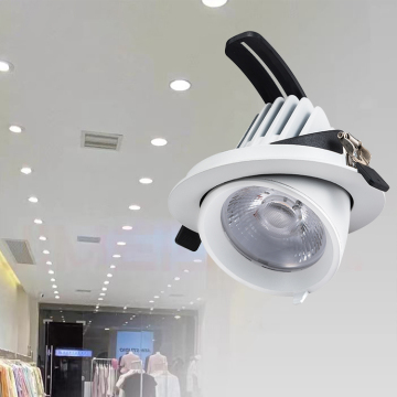 5-Year Warranty 30W LED Gimbal Downlight IP44 Rated for Hotels