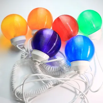 LED String Lights for Camping: 50ft 6inch Acrylic Globe Ball Decorations