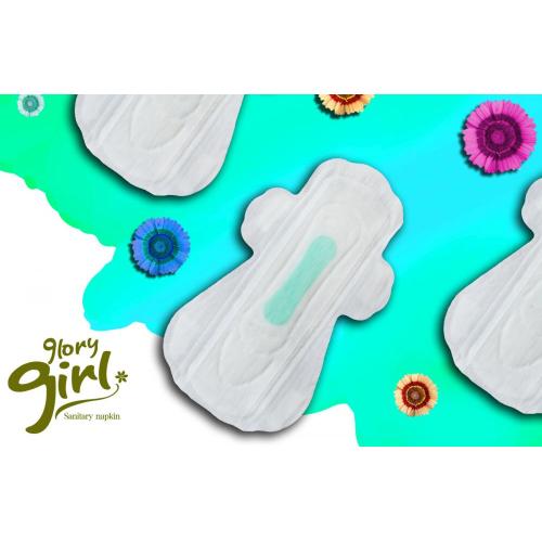 Wood pulp for sanitary napkins with anion strip