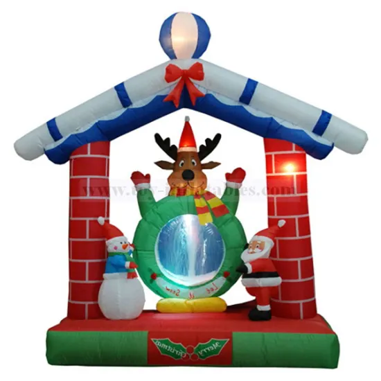 Durable professional Christmas event inflatable decoration with LED light