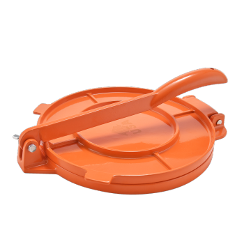 Orange Aluminum Tortilla Press 6.5"