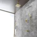 Brass Rainfall Ceiling Shower Set