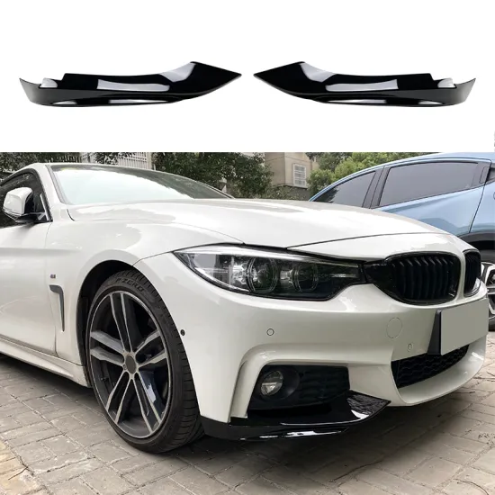 High-Quality BMW 4 Series F32/F33/F36 Bumper Air Knife, Fog Lamp, and Front Splitter with M-Tech Style for 2014-2020 Models