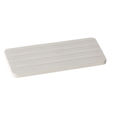 Custom Striated Diatomaceous Earth Trays: Unique Absorbent Coasters with Fluted Design for Desktop Decoration