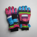 Пользовательские детей полосатый дизайн перчатки лыжные