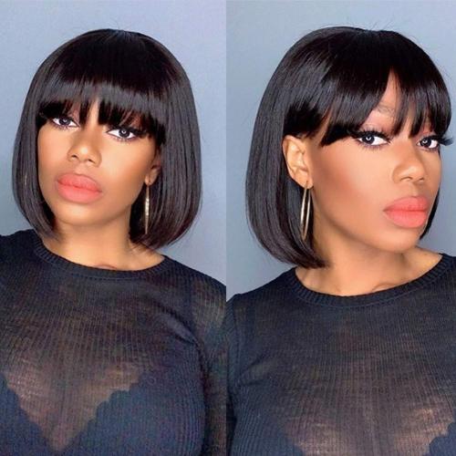 Short Straight Hair Bob Human Hair Wig