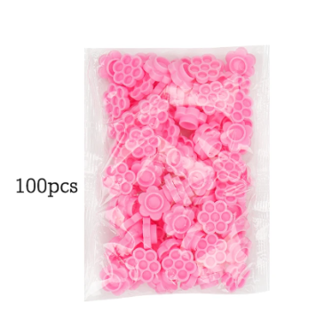 Flower Beauty Pink Delay Cup for Eyelash Extension Glue and Tattoo Adhesive