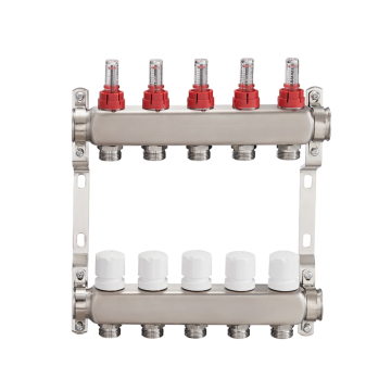 2 to 14 Loop Stainless Steel Radiant Floor Heating Manifold - BJ35004