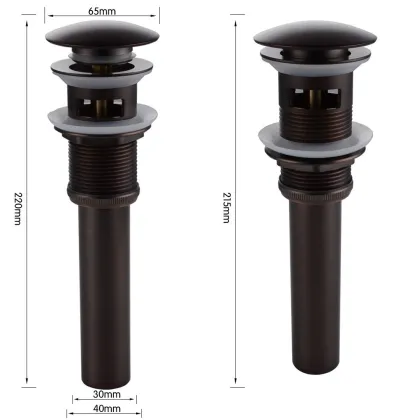 The most popular siphon sink bottle trap push plug stopper stuck in bathroom