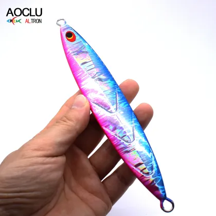 AOCLU Deep Sea Slow Metal Jig 300g Sinking Stick Lure for Tuna, Grouper, and Seabass