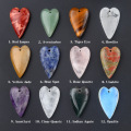 Clear Crystal 25x40mm Love Heart Pendant for DIY Making Jewelry