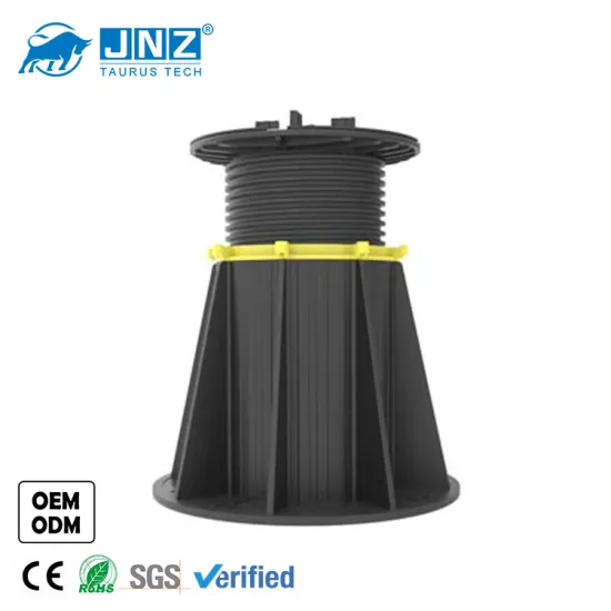 JNZ factory wholesale wide range height screw jack adjustable plastic pedestal for exhibition hall