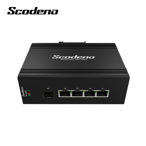 5-Port Industrial Gigabit IEEE 802.3bt PoE++ Unmanaged Ethernet Switch