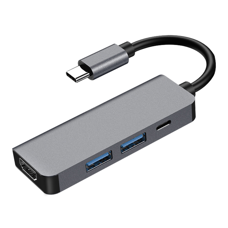 واجهة Mutiports 4-in-1 محول من النوع C USB