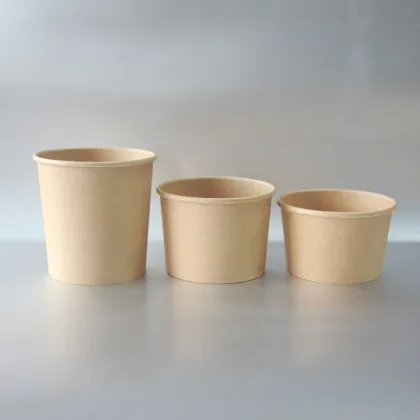 Eco-Friendly Logo Printing Soup Cups & Paper Bowls