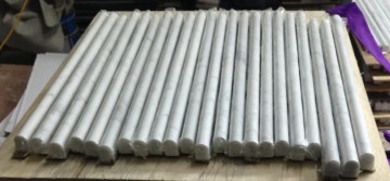 Carrara White Bullnose Pencil Line Molding