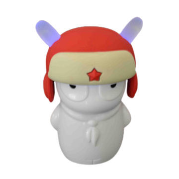 Rabbit mobile phone power bank with LED power indicator