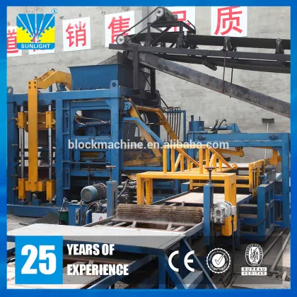 QT15 Concrete cement brick making machinery fully auto