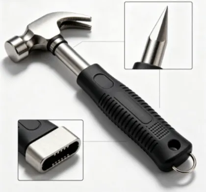 Hammer with Seatbelt Cutter for Emergency Window Break