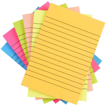 Colorful 4 x 6 Lined Removable Note Pads - Sticky Memo Pads for Office, Home, and School