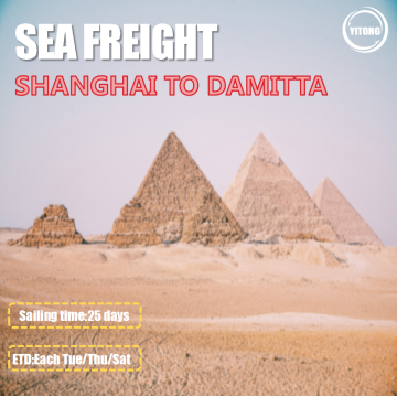 International Sea Freight From Shanghai To Damitta Egypt