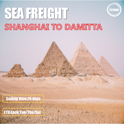 International Sea Freight From Shanghai To Damitta Egypt