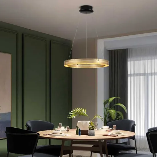 Stylish Circle Pendant Lamp: Elevating Luxury Décor in Dining Rooms and Living Areas