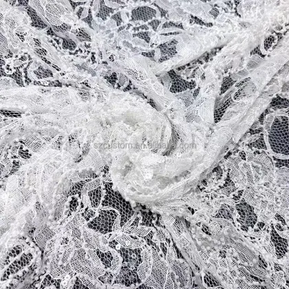 Gold Lace Fabric Embroidery for Women's Clothing